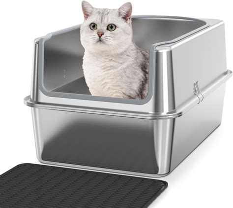 where can i buy a stainless steel litter box|stainless steel litter box pros.